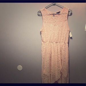 Pretty peach lace dress
